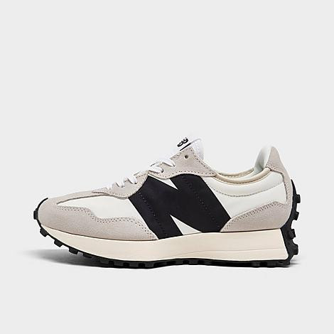 New Balance Women's 327 Casual Shoes in White/Off-White/White Size 7.5 Leather/Nylon/Suede | Finish Line (US)