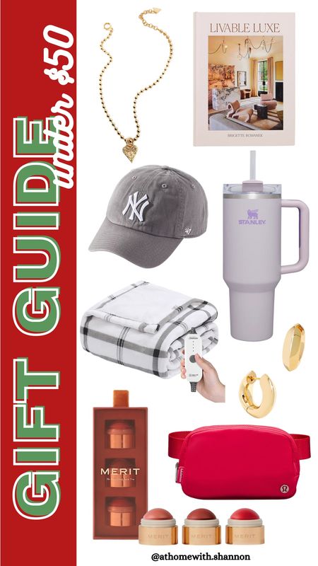 Gift guide under $50!

Hoop earrings, baseball hat, Stanley tumbler, heated blanket, belt bag, merit beauty cream blush, gold necklace, coffee table book

#LTKSeasonal #LTKfindsunder50 #LTKGiftGuide
