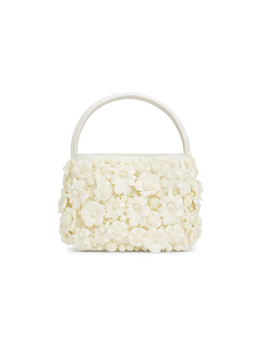 Women's Solene Mini Leather Top-Handle Bag - Ivory | Saks Fifth Avenue