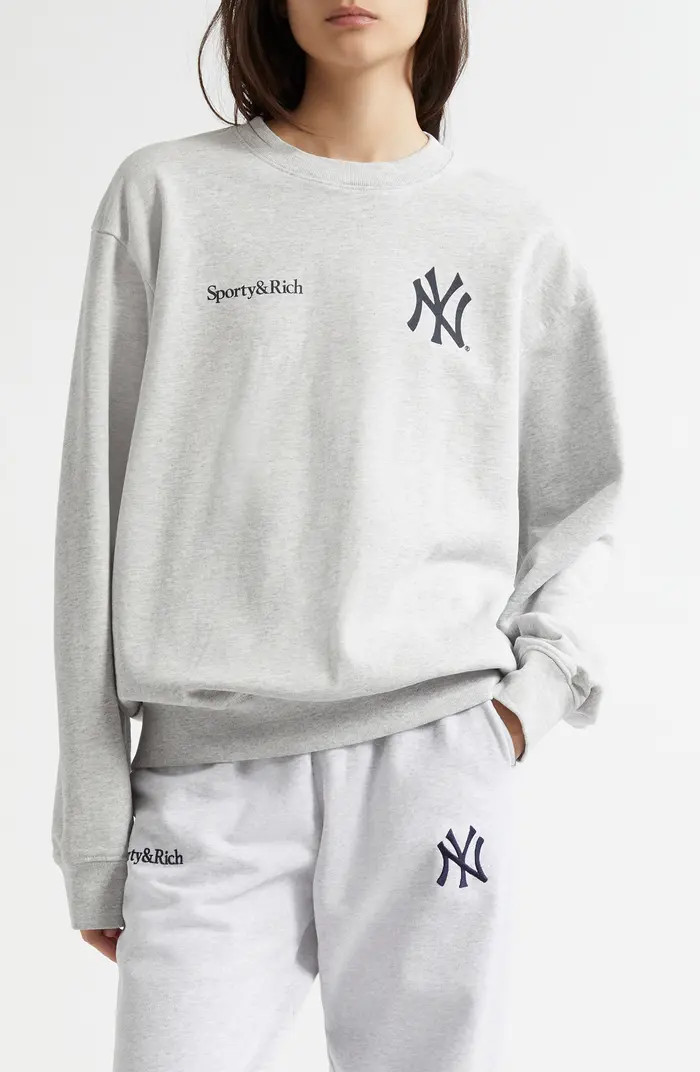 Sporty & Rich Champions Crewneck Graphic Sweatshirt | Nordstrom | Nordstrom