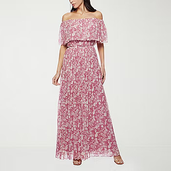 new!Premier Amour Off The Shoulder Womens Sleeveless Floral Maxi Dress | JCPenney
