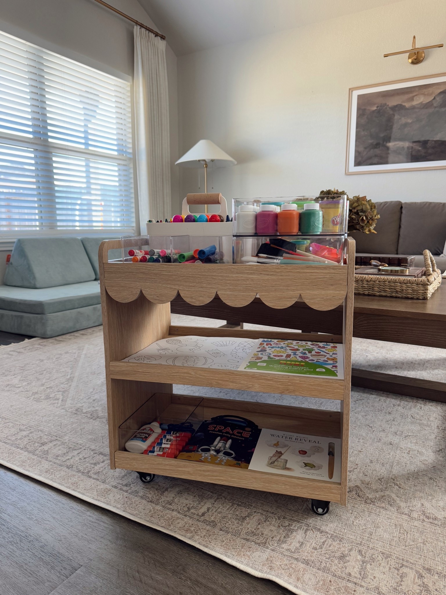 the cutest little art cart!! super affordable and lots of space, comes in 3 colors 🤍

#LTKHome #LTKFindsUnder100 #LTKKids