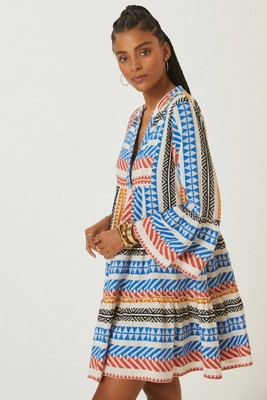 Petra Embroidered Tunic Dress | Anthropologie (US)