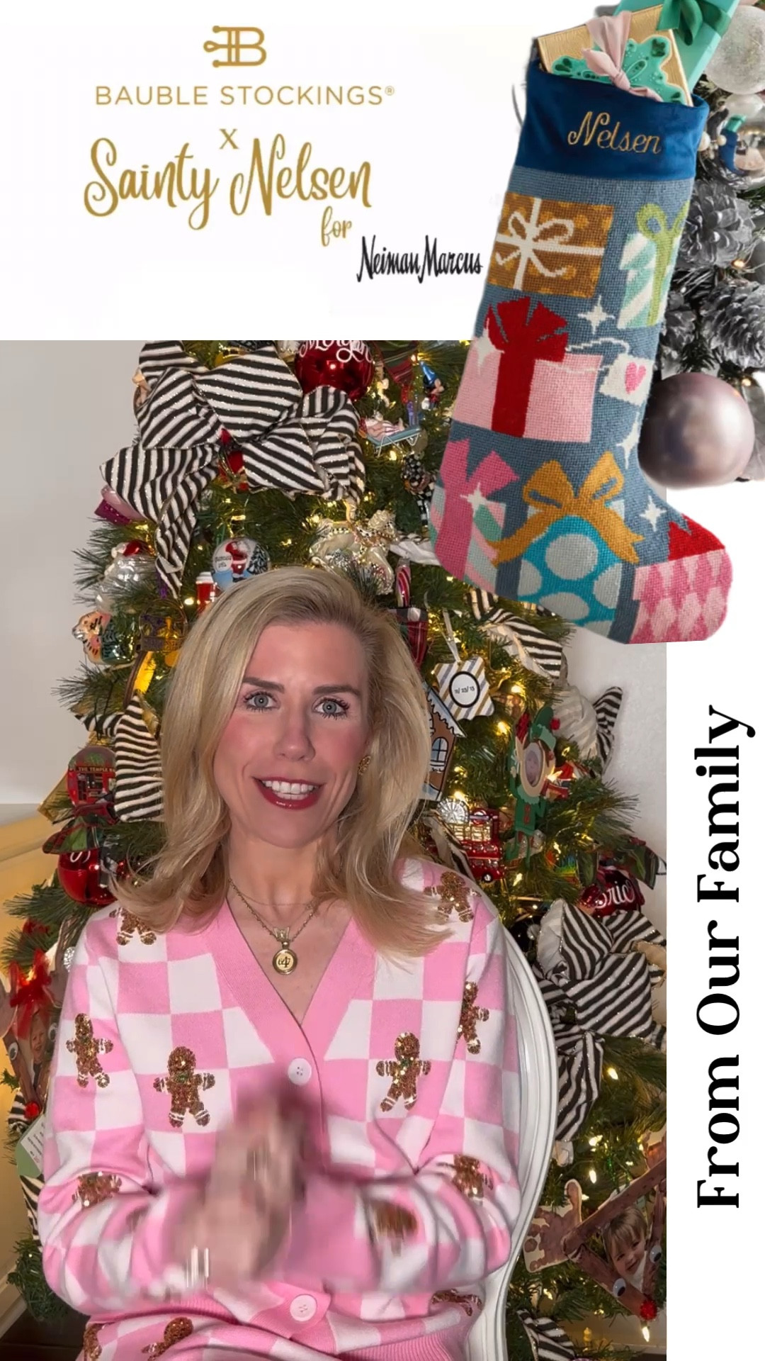 Bauble Stockings x Sainty Nelsen LAUNCH!!!! 
Exclusively found at Neiman Marcus

Day 14
From Our Familyy 

#needlepoint #stocking #christmas #christmasstocking #fairtrade #haiti#LTKCyberWeek

#LTKGiftGuide #LTKSeasonal