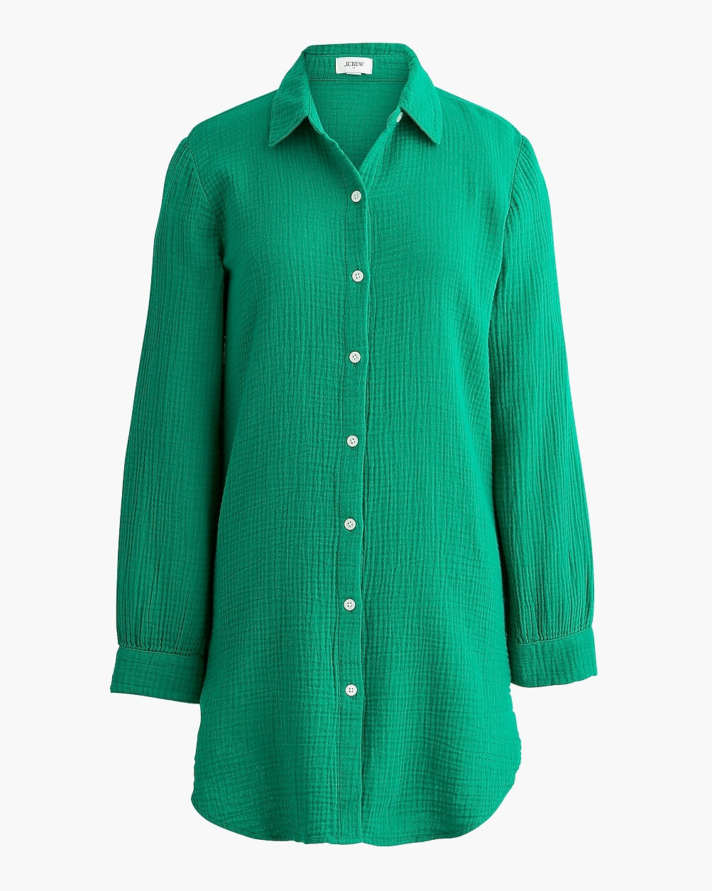 Button-down gauze tunic cover-up | J.Crew Factory
