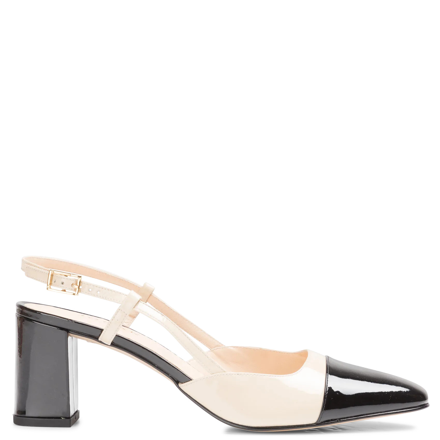 Jonak - Escarpins slingback en cuir verni - Taille 38 - Beige | Place des tendances (FR)