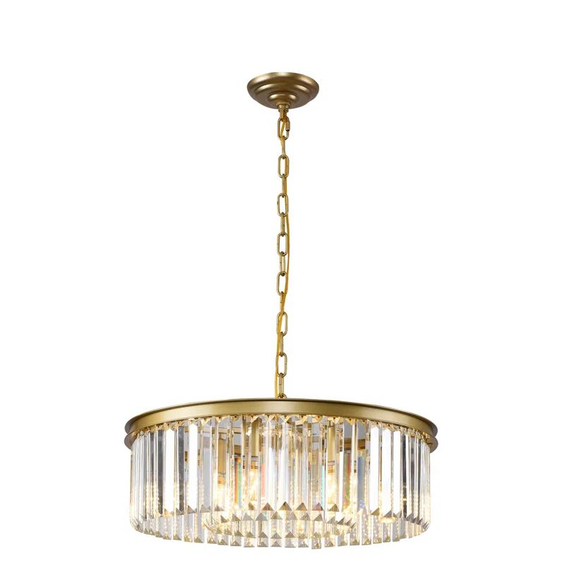 Geboe 6 - Light Crystal Dimmable Drum Chandelier | Wayfair North America