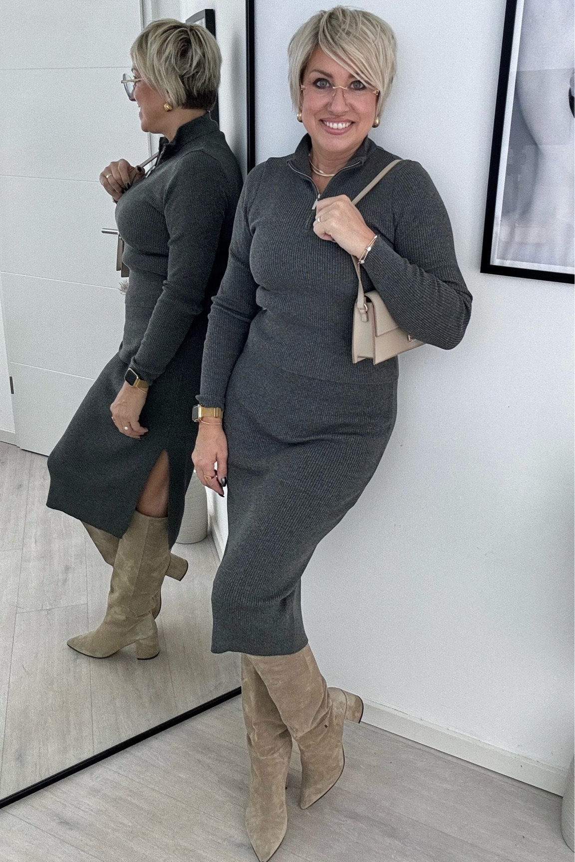 Grey beige 

#LTKeurope #LTKfindsunder50 #LTKstyletip