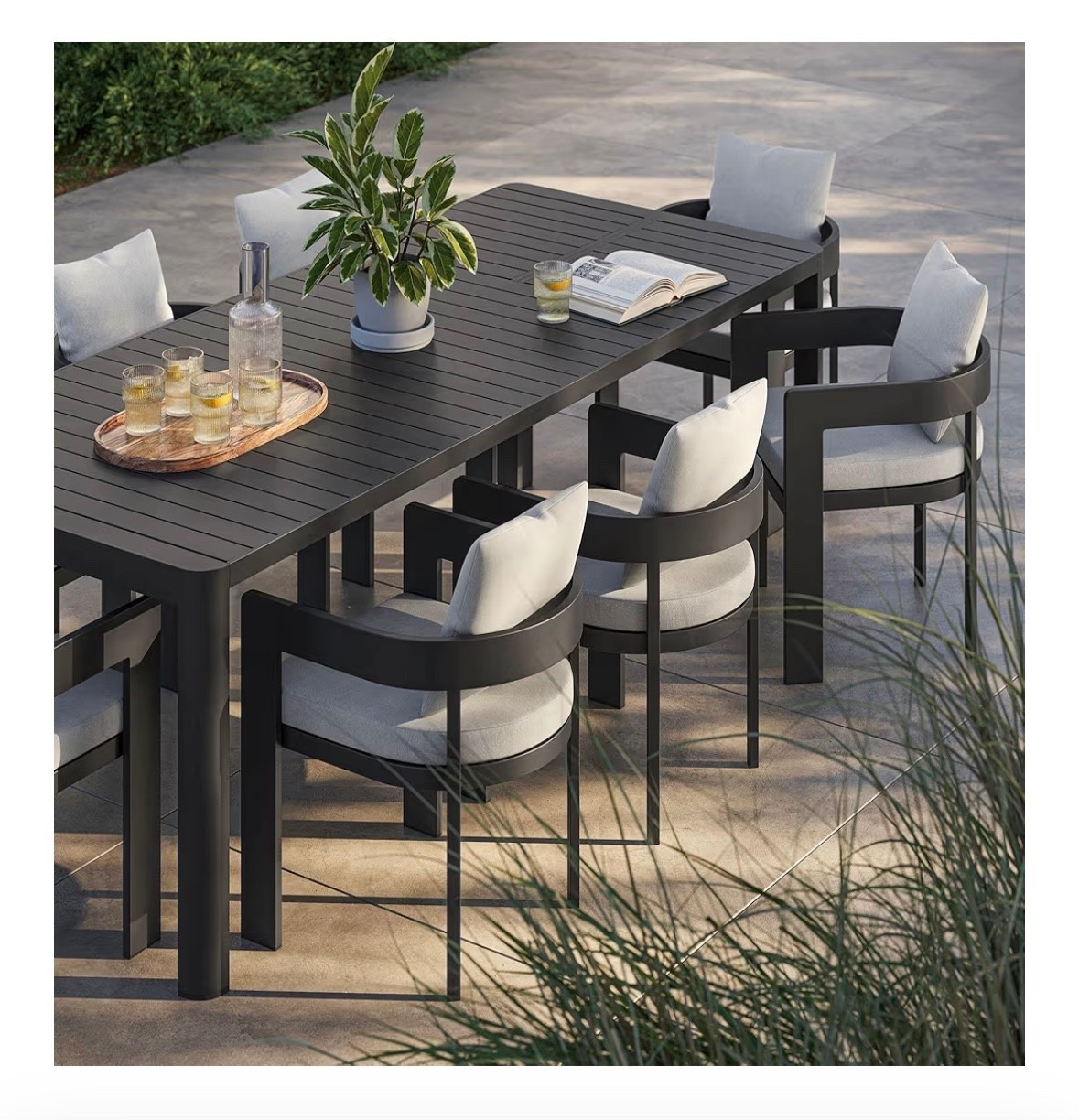 Modern Designer Dupe Outdoor Dining Set

#LTKSeasonal #LTKHome