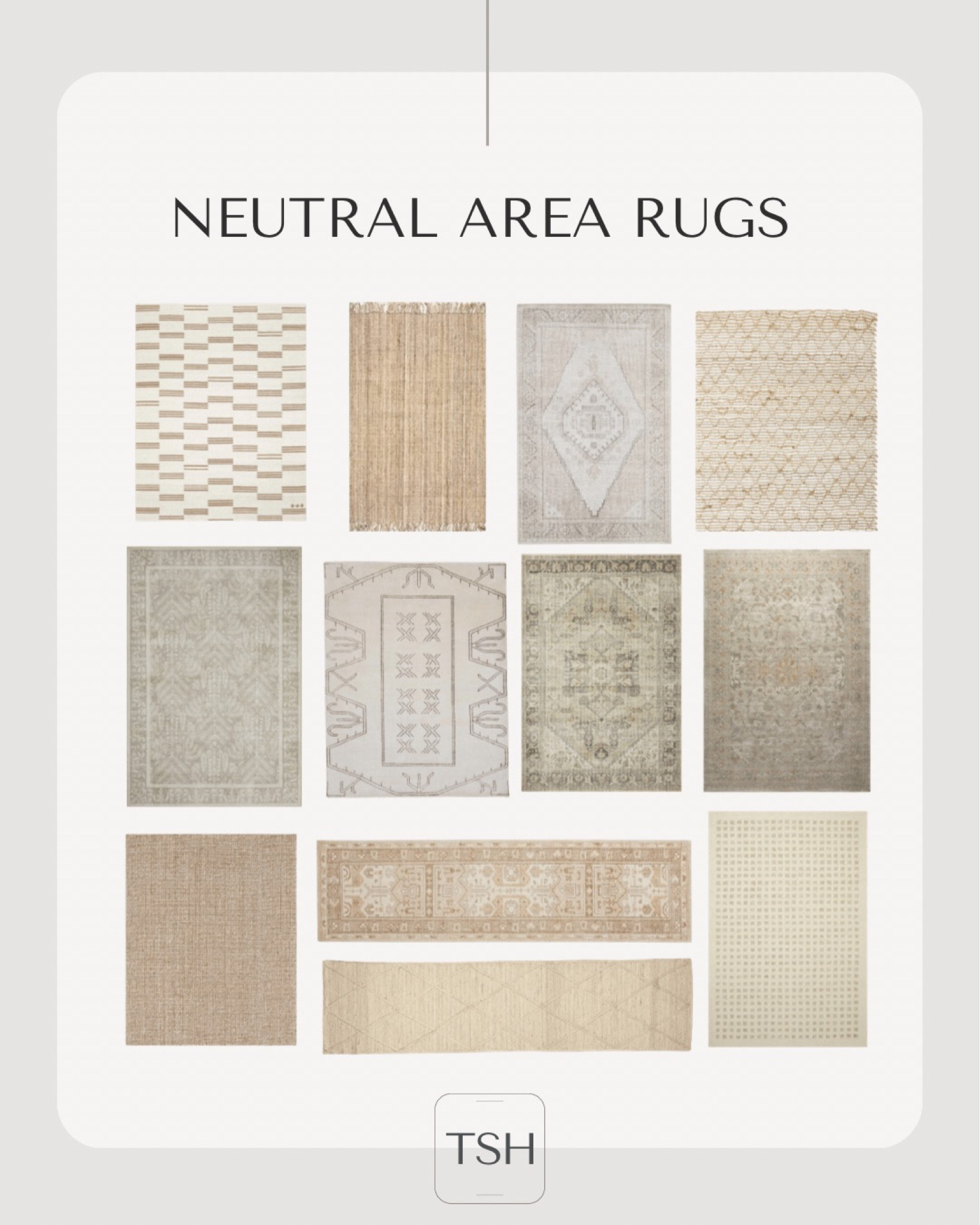 My favorite neutral area rugs!
Area rugs
Rug runner
Neutral rugs 
Neutral decor 
Home decor 
Living room decor 

#LTKSeasonal #LTKhome #LTKstyletip