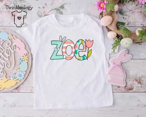 Baby Girl Easter Outfit  Cute Easter Bunny Shirt  Custom | Etsy | Etsy (US)