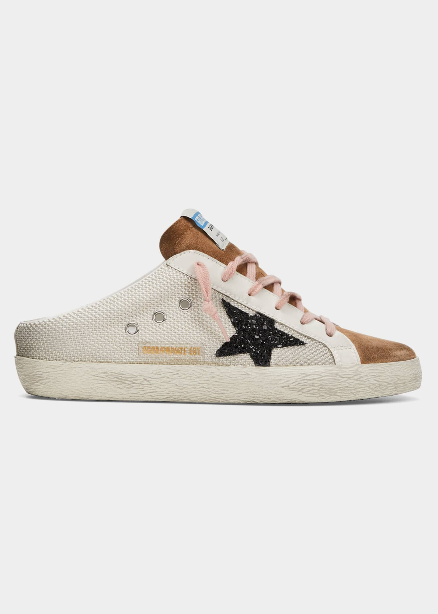 Golden Goose Superstar Sabot Mesh Glitter Slide Sneakers | Bergdorf Goodman