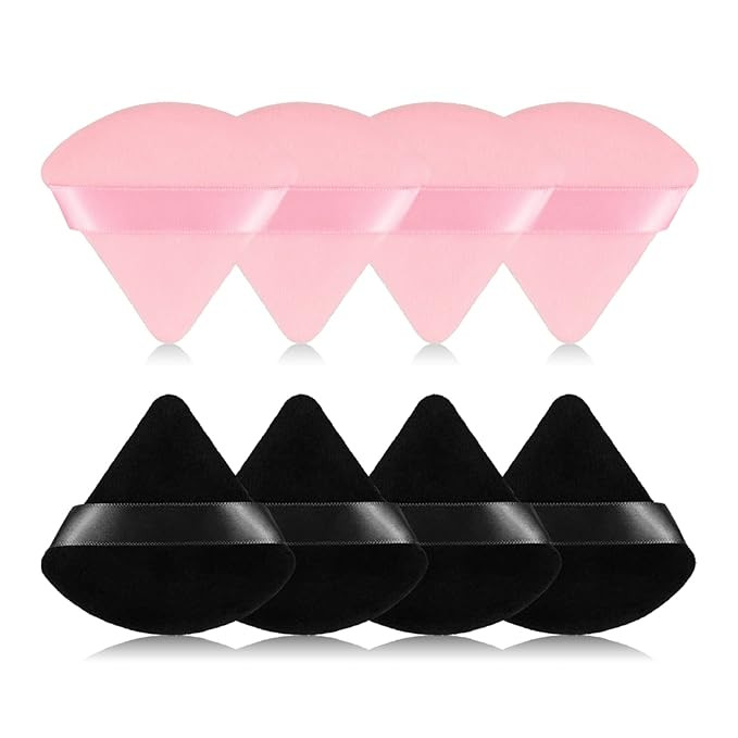 8Pcs of Triangular Powder Puff Makeup Sponges, Made of Super-soft Velvet, Designed for Contouring... | Amazon (US)