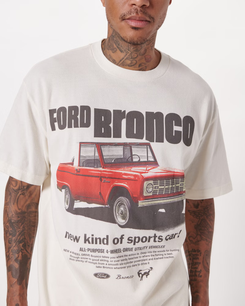 Men's Bronco Graphic Tee | Men's Tops | Abercrombie.com | Abercrombie & Fitch (US)
