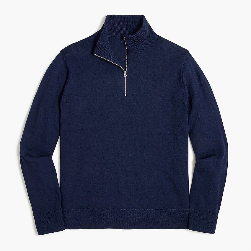 Merino wool-blend half-zip sweater | J.Crew Factory