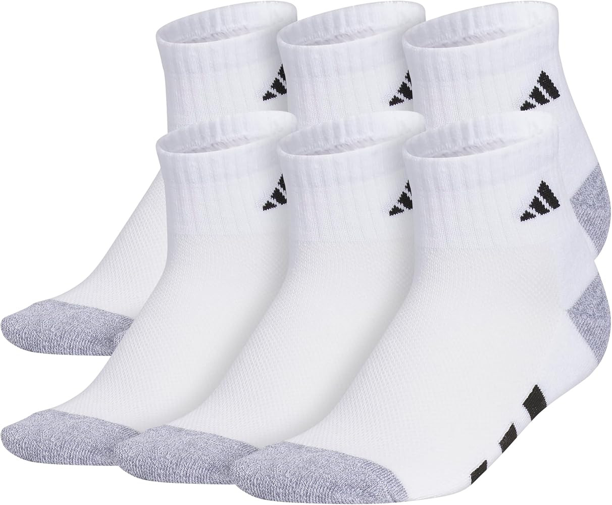 adidas Unisex Kids Quarter Ankle Socks for Boys and Girls Youth (6-Pack) Athletic Cushioned and C... | Amazon (US)