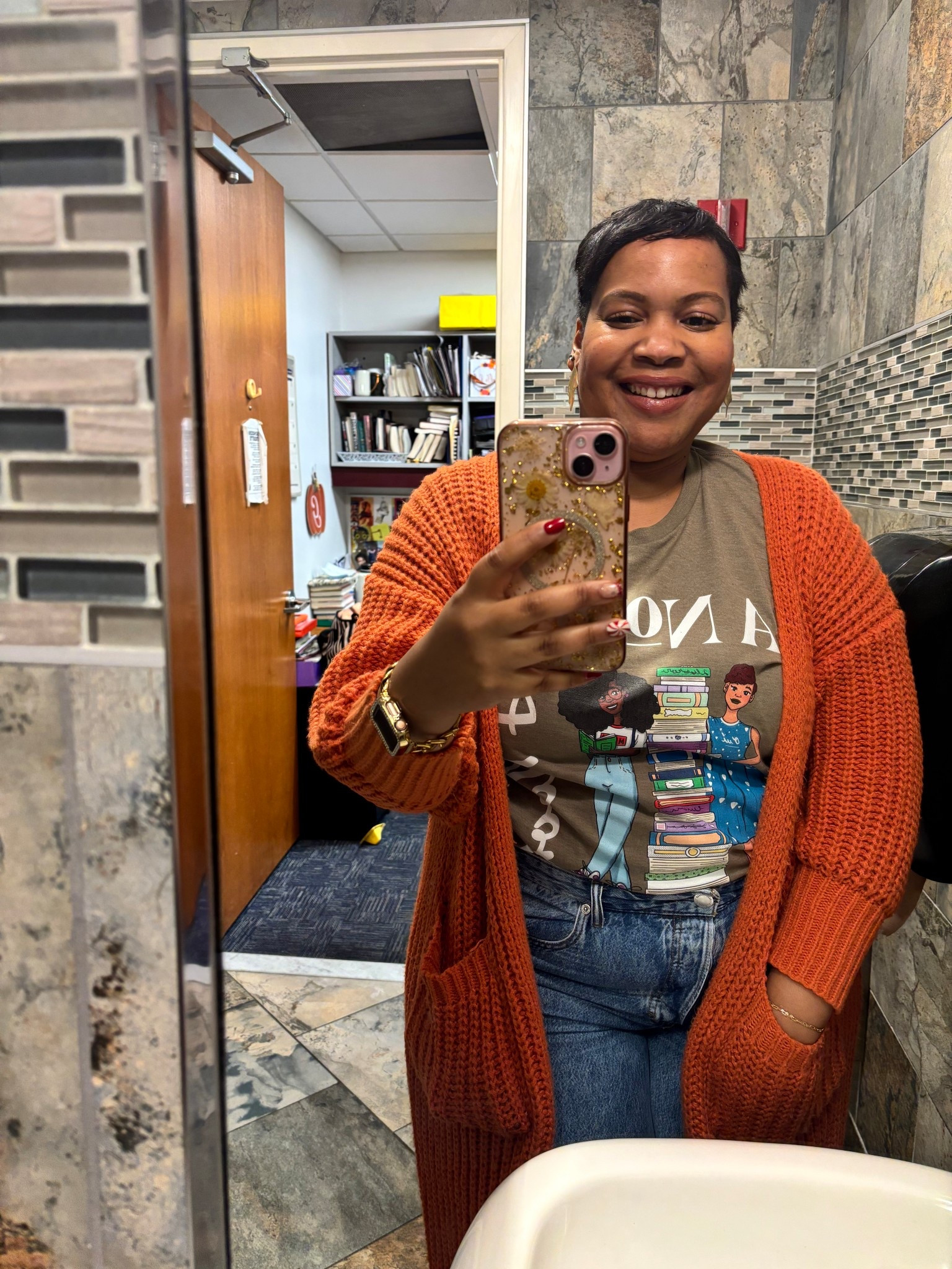 One of my favorite, warm cardigans! I have it in a few colors. Cardigan, winter capsule wardrobe, orange cardigan, orange sweater.

#LTKootd #LTKFindsUnder50 #LTKOver40