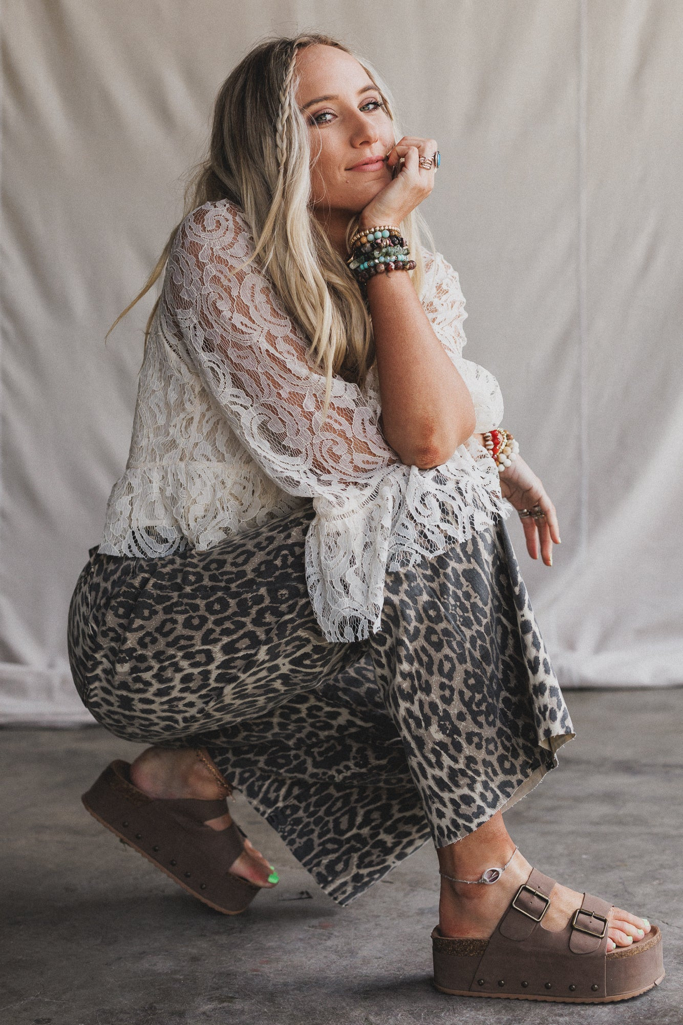 Roaming Leopard Print Pants - Brown | Three Bird Nest