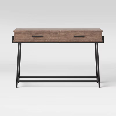Corinna Angle Leg Sofa Console Wood - Threshold™ | Target