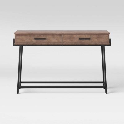 Corinna Angle Leg Sofa Console Wood - Threshold™ | Target