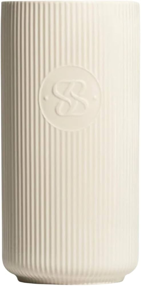 SENZOU Ceramic Vase Large in Beach White - Minimalist Home Accessory for Flowers & Decoration | Amazon (DE)