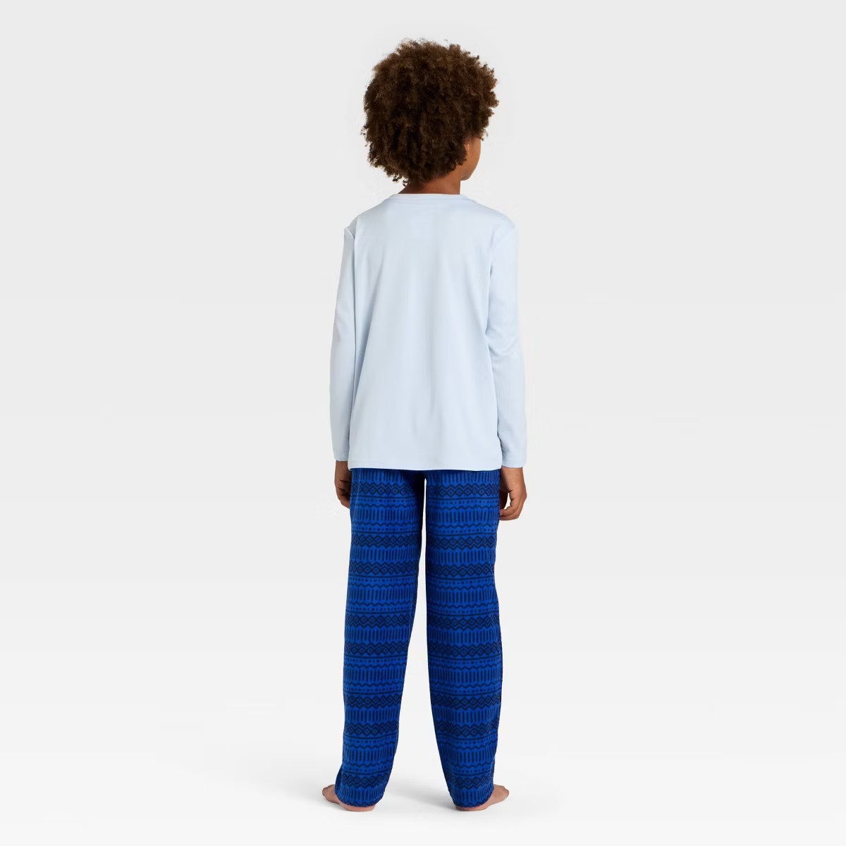 Boys' 2pc Long Sleeve Holiday Pajama Set - Cat & Jack™ Blue | Target