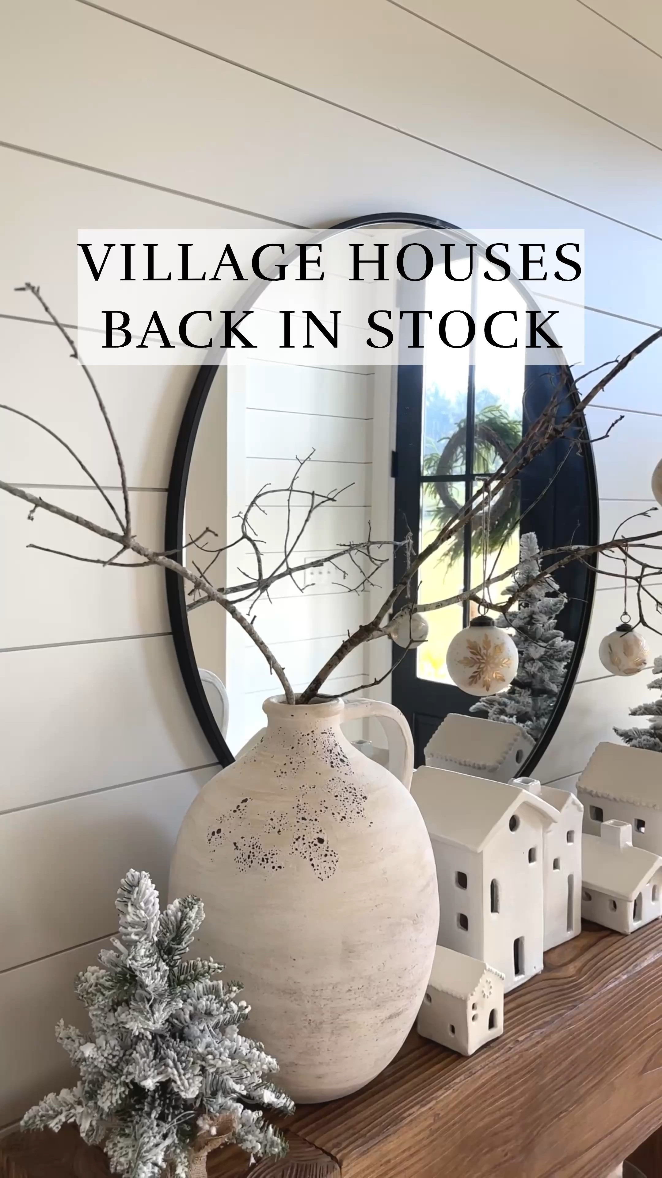 Christmas Village BACK IN STOCK! These are my absolute favorite village houses! 

#LTKVideo #LTKSeasonal #LTKHome