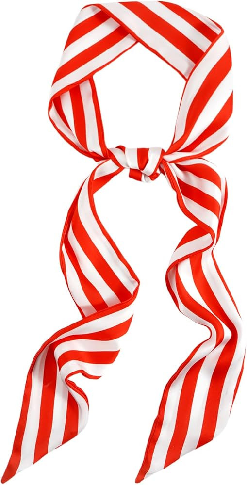 GERINLY Festival Neck Tie Chic Skinny Scarf Hairband Stylish Purse Scarfs Holiday Accessory | Amazon (US)