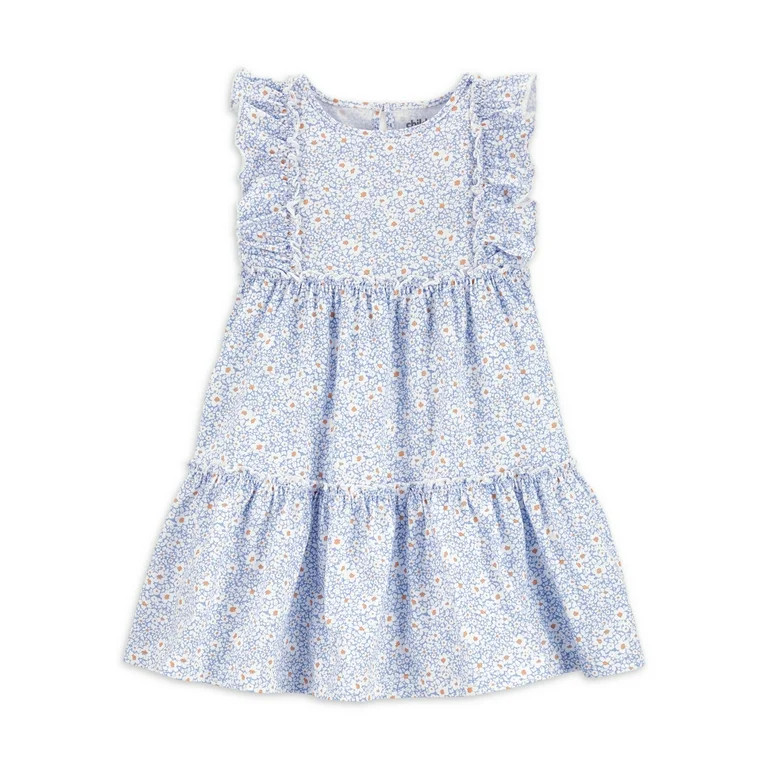 Child of Mine by Carter'sChild of Mine by Carter's Baby and Toddler Girl Blue Floral Dress, 12 Mo... | Walmart (US)