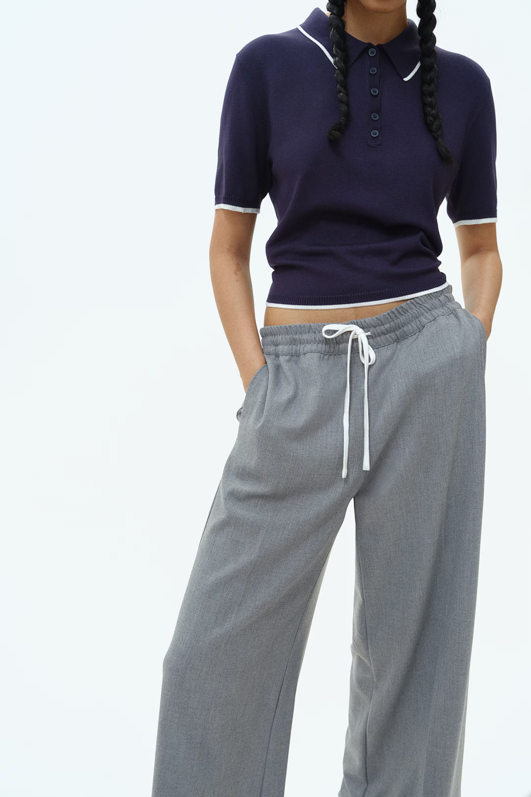 Wide pull-on trousers | H&M (UK, MY, IN, SG, PH, TW, HK)