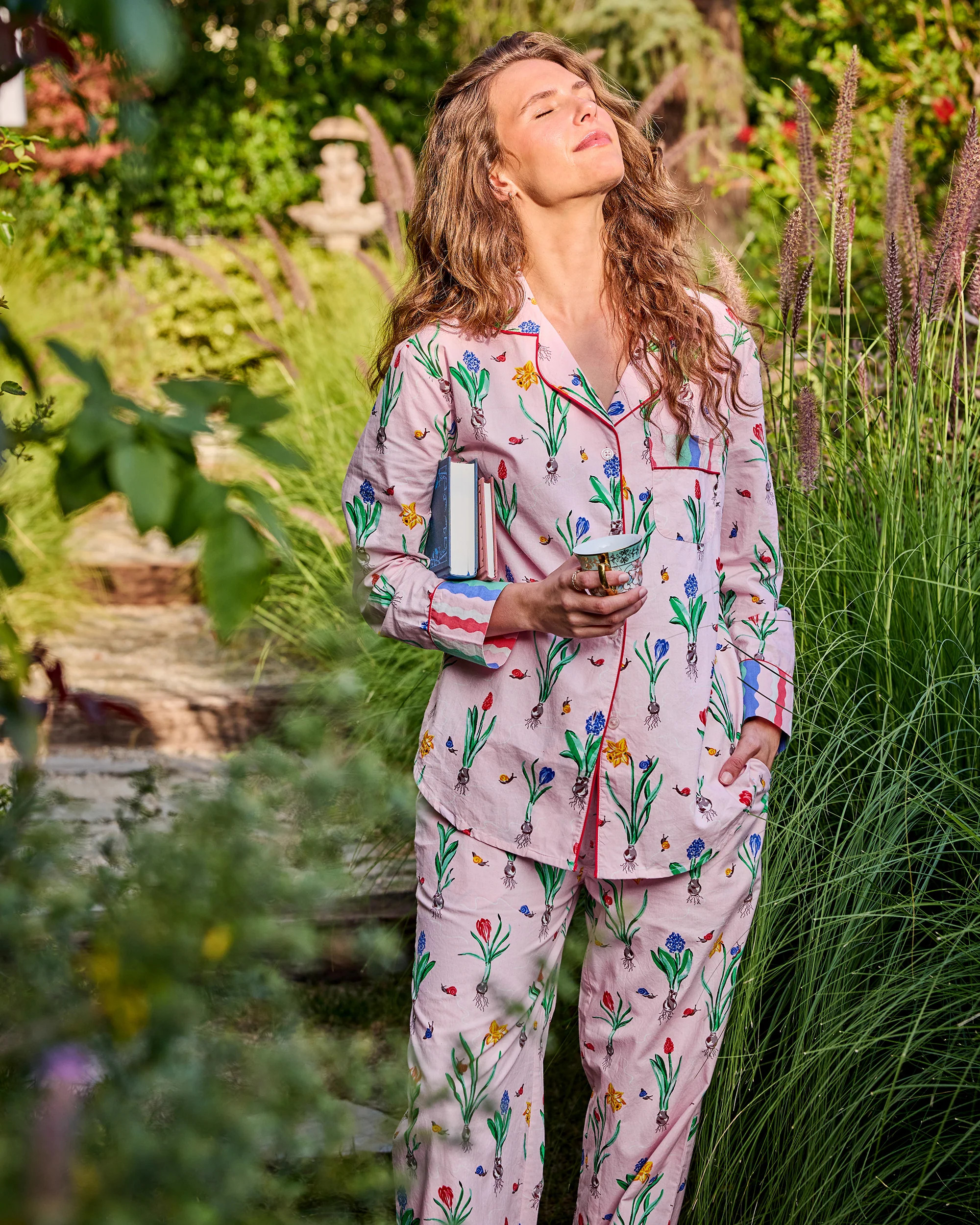 Tulip Trail - Long PJ Set - Blush | Printfresh