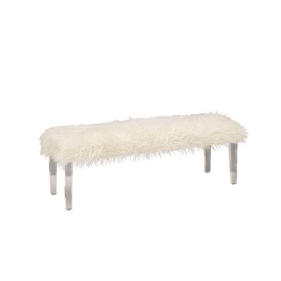 Acrylic Faux Fur Bench | Wayfair North America