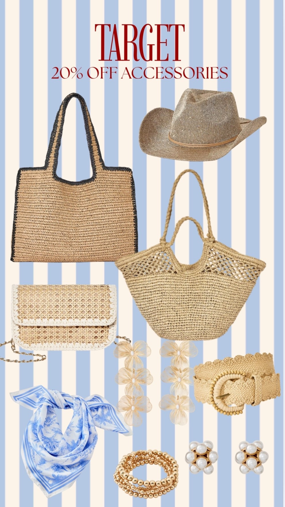 Target 20% off accessories

#LTKSeasonal #LTKootd #LTKSaleAlert