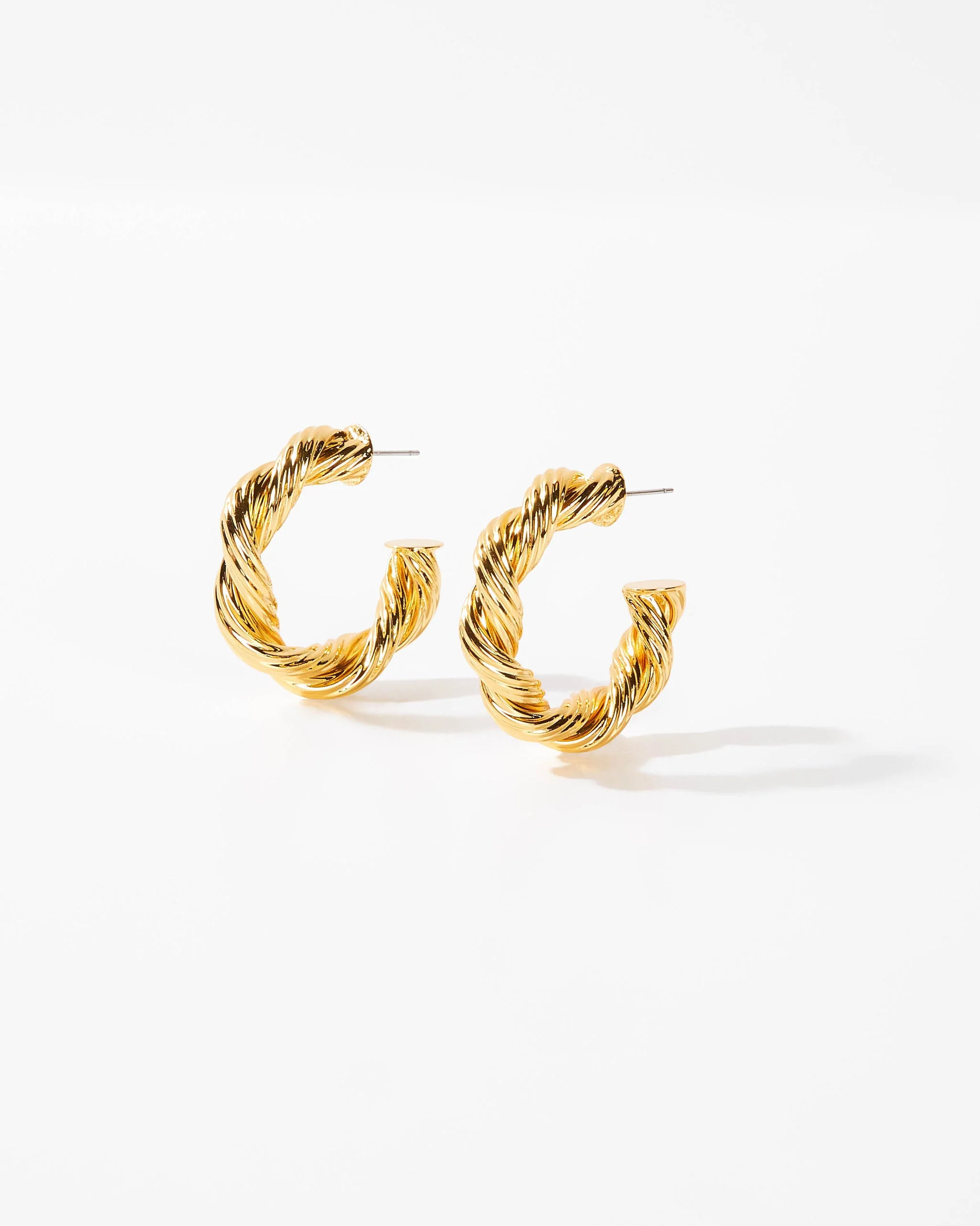 Hilda Twisted Hoop Earrings | VICI