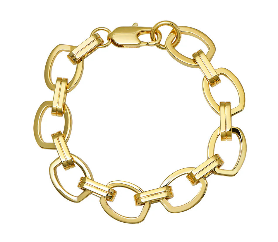 Flat Link Chain Bracelet | Goldbug Collection