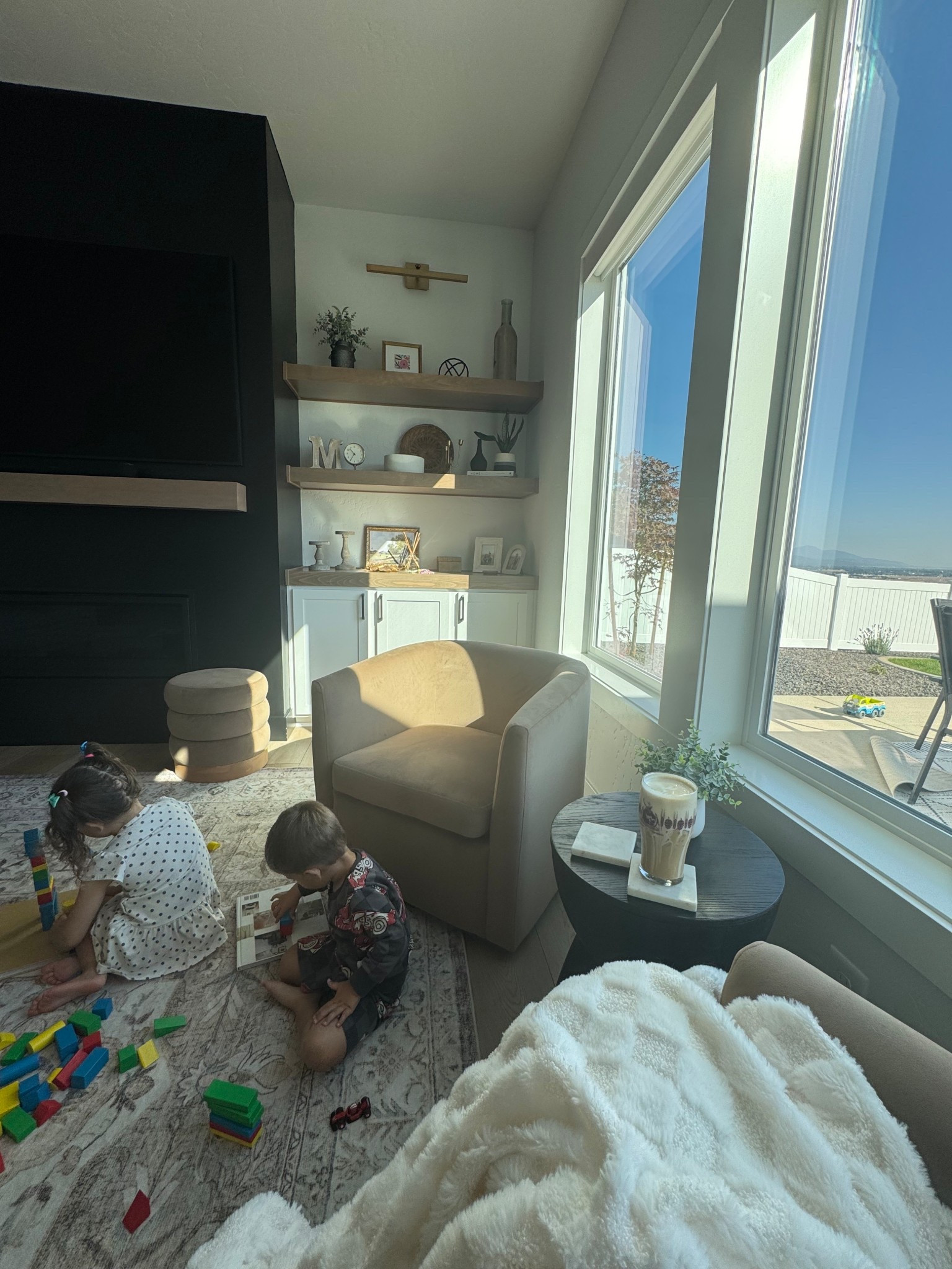 Cozy morning views. ☕️

Home decor, chairs, modern farmhouse, ottoman, budget finds. 

#LTKHome #LTKSaleAlert #LTKStyleTip