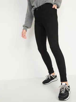 High-Waisted Super Skinny Black Jeans for Women | Old Navy (US)