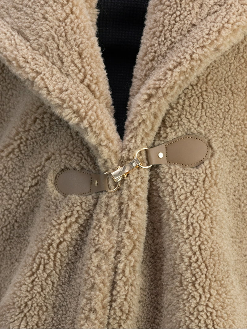 Time and Tru Womens Faux Shearling Vest, Tan | Walmart (US)