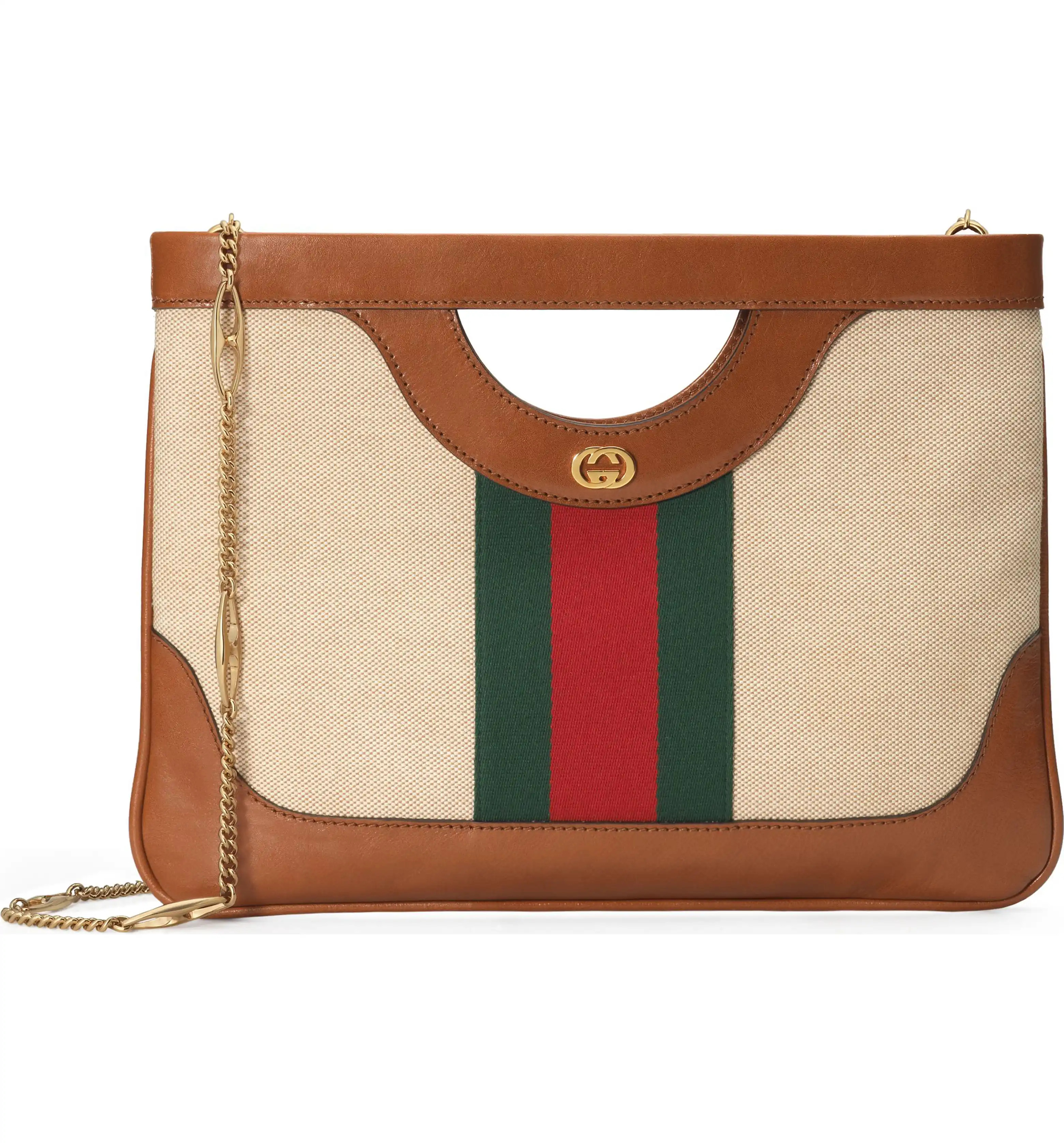 GG Vintage Canvas & Leather Shoulder Bag | Nordstrom