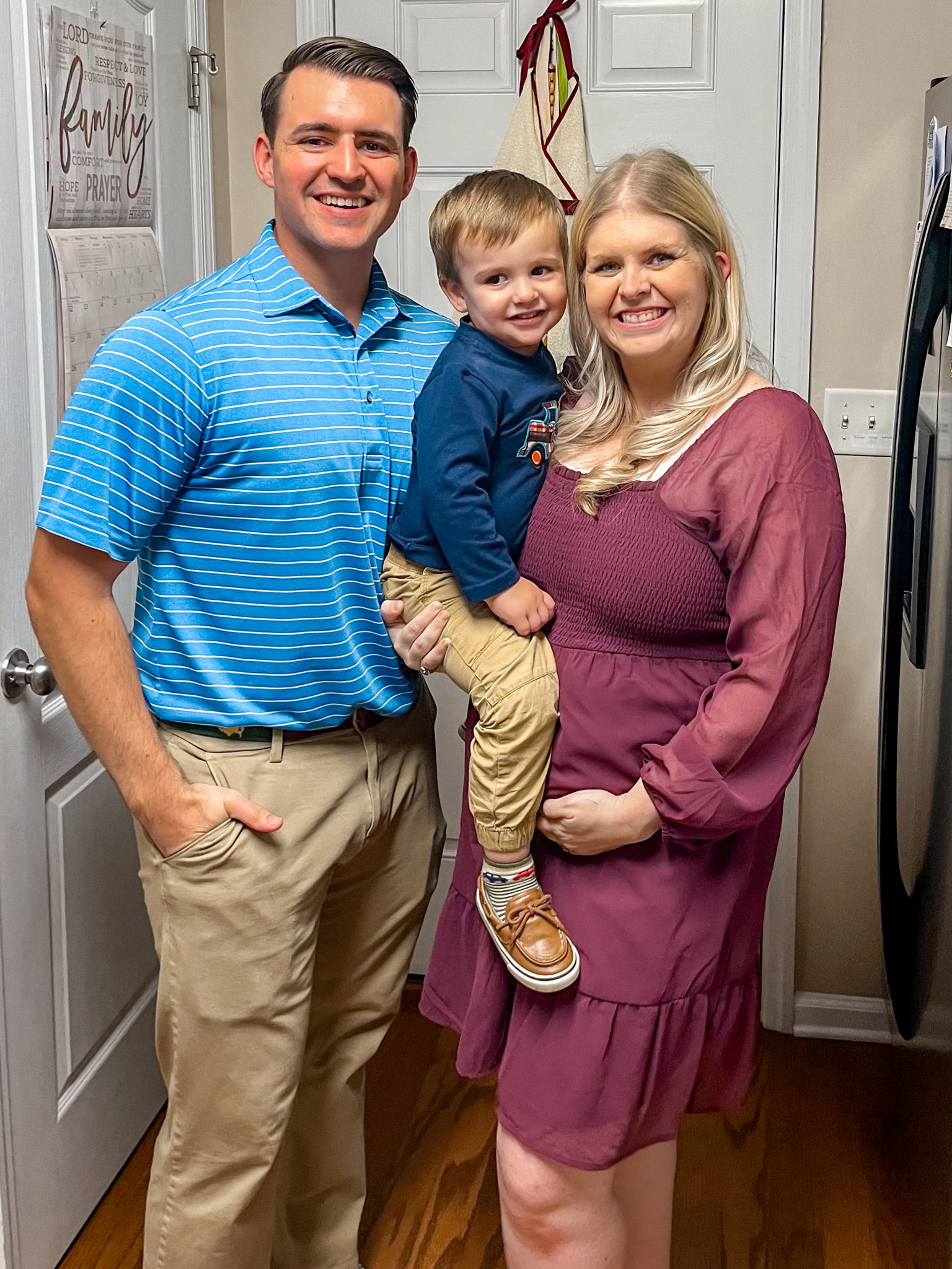 My square neck, smocked chiffon dress is maternity. I wore this yesterday to thanksgiving. Only $30!

#LTKsalealert #LTKbump #LTKCyberWeek