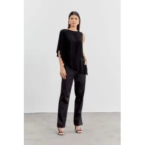 Calça Alfaiataria Basic - Preto PRETO | OffPremium (BR)