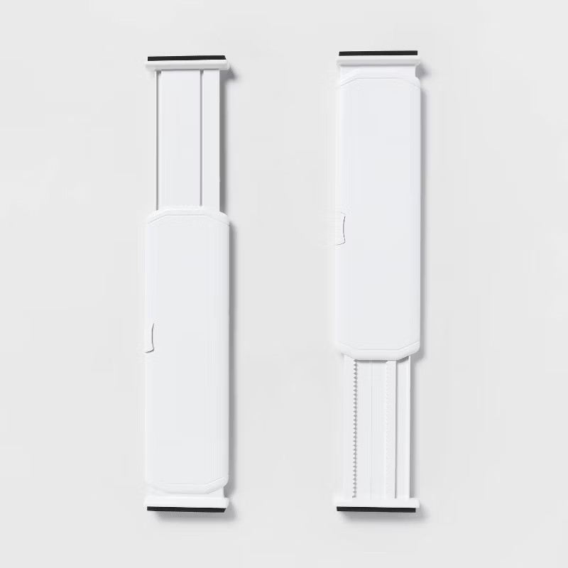 Set of 2 Plastic Drawer Dividers White - Brightroom™ | Target