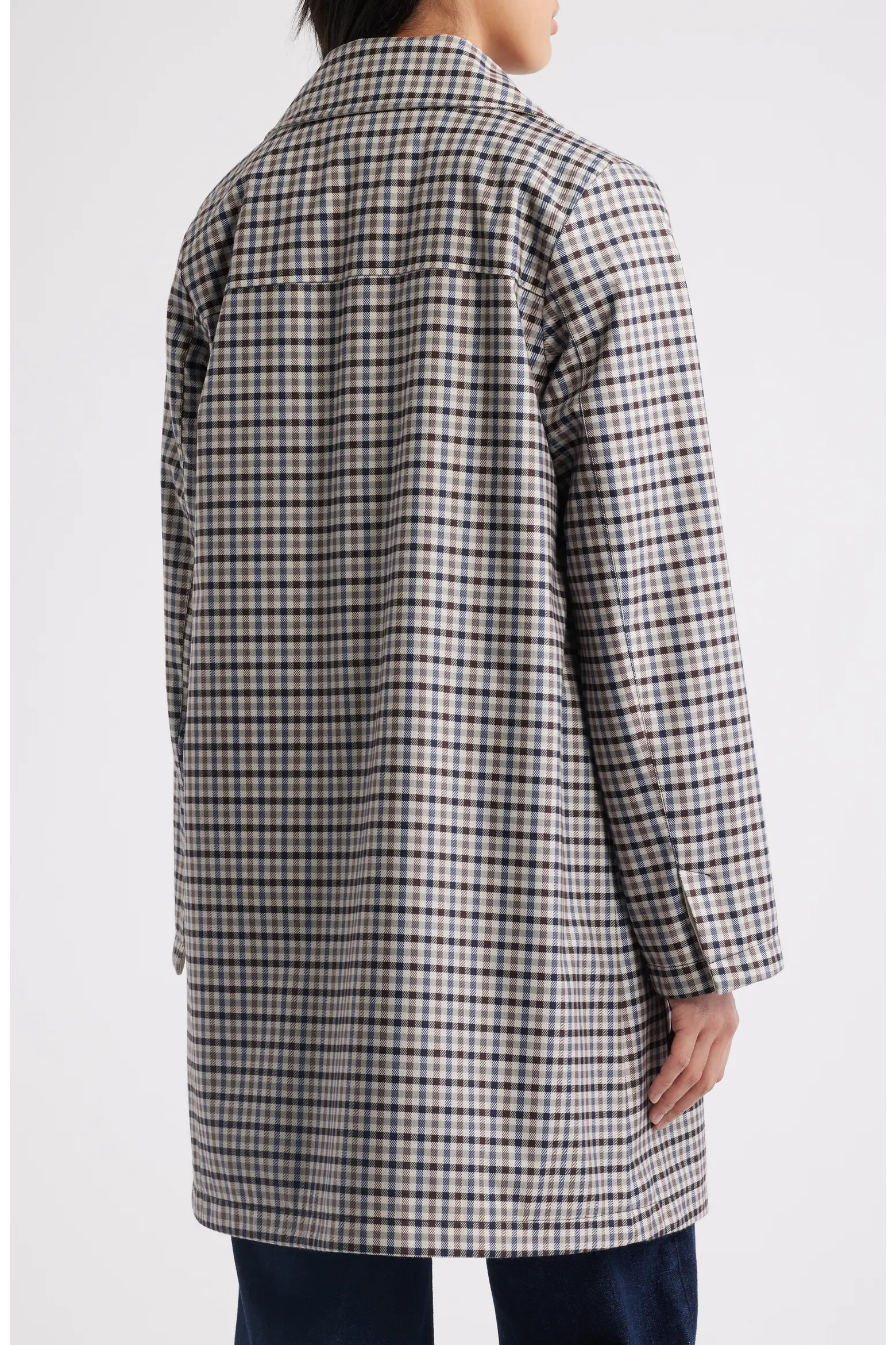 Check Flannel Trench Coat (Women) | Nordstrom | Nordstrom