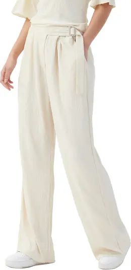 4th & Reckless Lilibet Textured Wide Leg Trousers | Nordstrom | Nordstrom