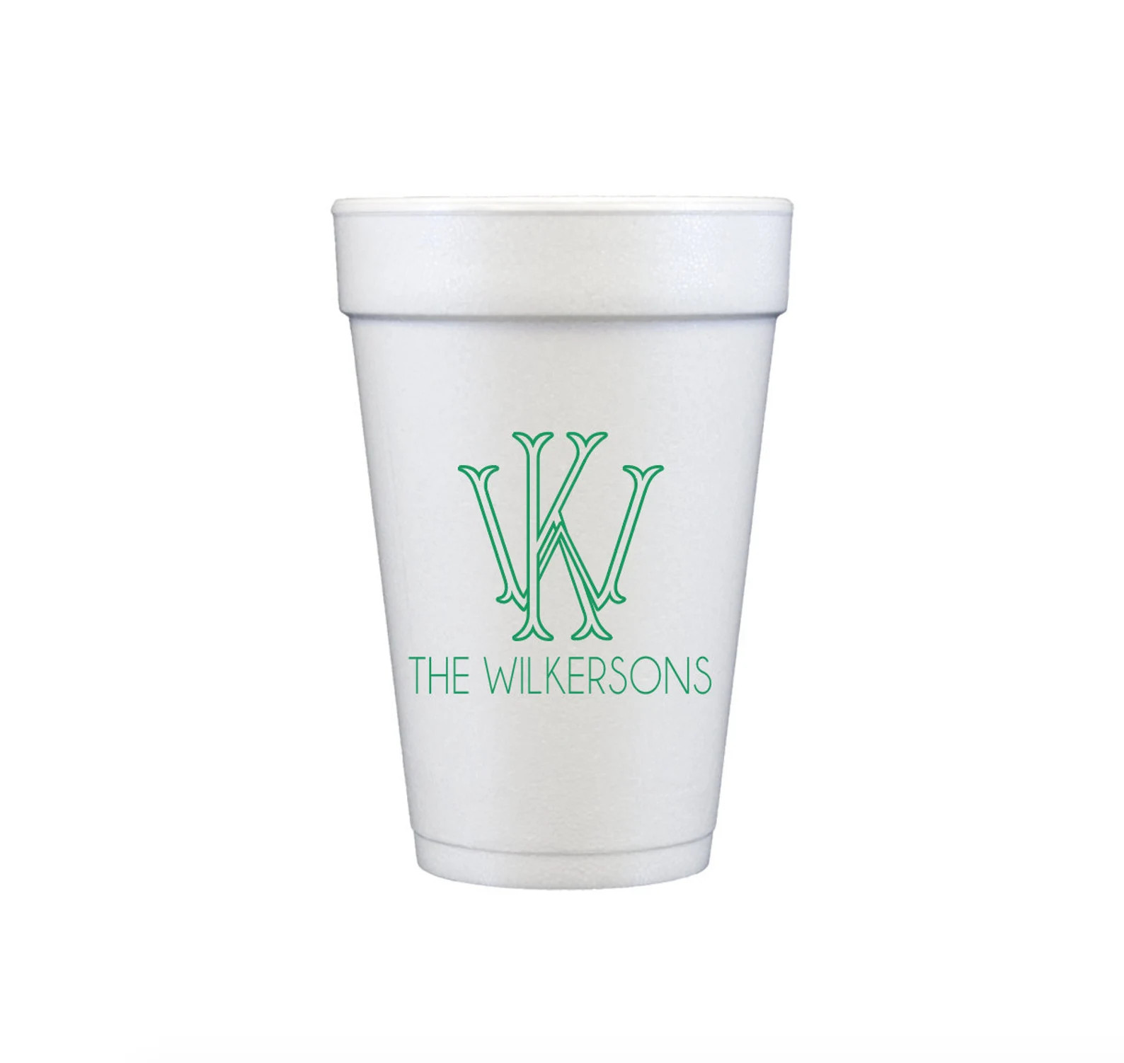 Personalized Foam Cups, Personalized Cups, Customizable Cups, Monogrammed Foam Cups, Personalized... | Etsy (US)