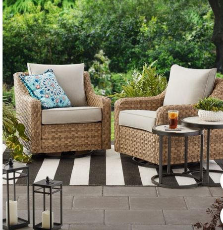 Patio decor, outdoor furniture, patio furniture 

#LTKhome #LTKfamily #LTKSeasonal