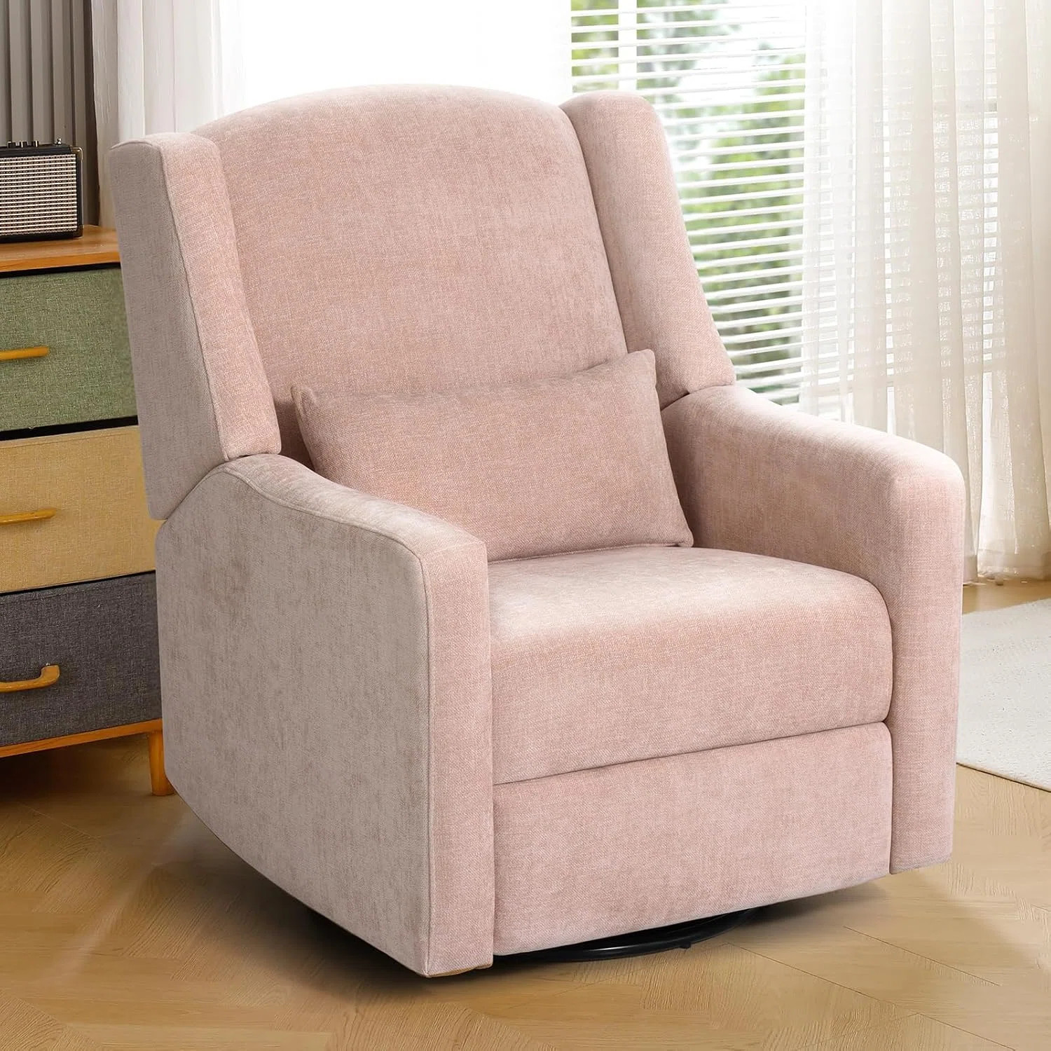 Power Recliner With USB Charging – Modern Wingback Armchair For Living Room Or Nursery | Wayfair North America