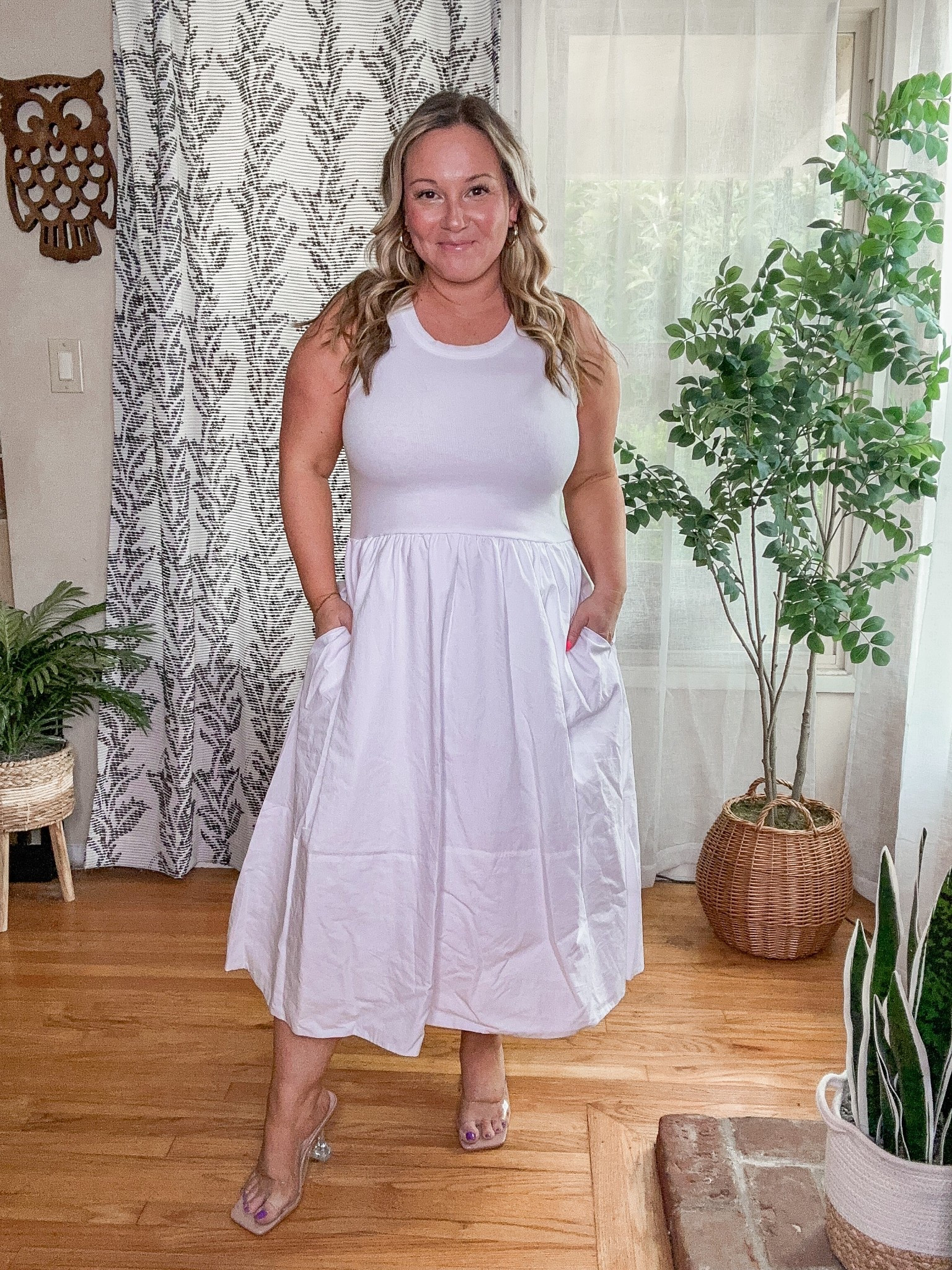 Back in stock!!! 
Walmart dress size MEDIUM size down! It sold out so fast last year! It also comes in black! A fantastic basic dress for spring and summer! Also curvy friendly! 

Midsize style, spring dress, midi dress, Easter dress, Walmart finds, Walmart fashion, petite styles, resort wear, travel style, brunch dress

#LTKOver40 #LTKMidsize #LTKPetite