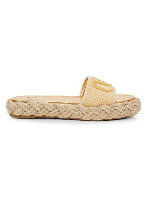 VLogo Flat Slide Sandals | Saks Fifth Avenue