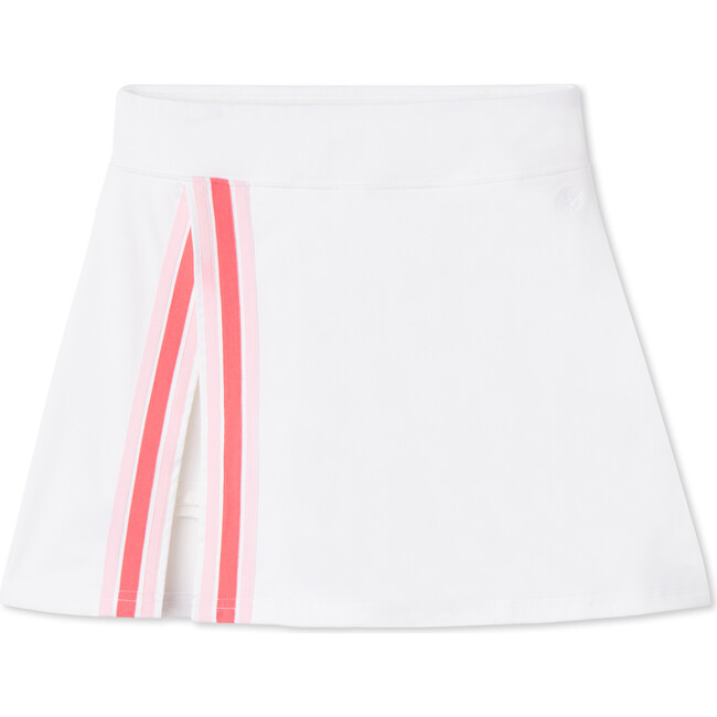 Women's Talia Tennis Performance Sherbet Skort, Bright White | Maisonette